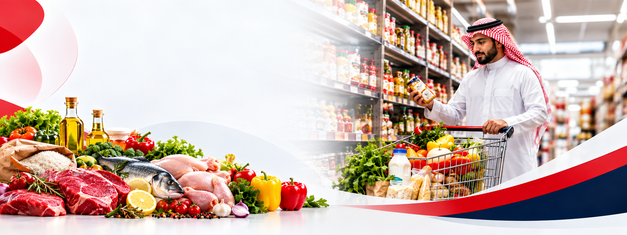 Saudi Supermarket Food Distribution